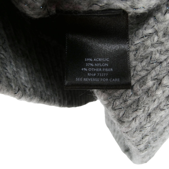 Simply Vera by Vera Wang Women's Gray Knit Turtleneck Long Sleeve Sweater Size M - Picture 11 of 11